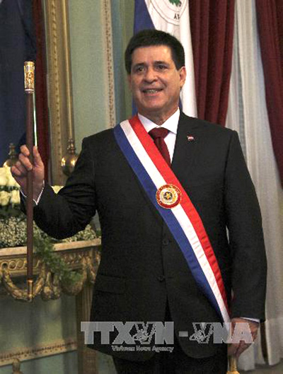 Biểu tình lớn phản đối sửa đổi Hiến pháp tại Paraguay ảnh 1